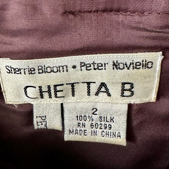 Silk Chetta B evening gown prom dress/top and skirt. Size Small. - Picture 5 of 6